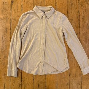 GAP Tan Cotton Button-Up Shirt